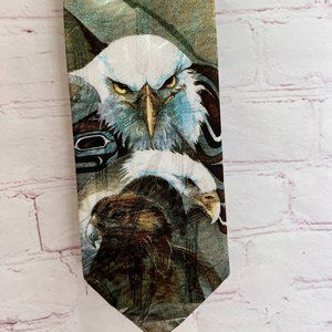 Bald & Golden Eagle Mens Tie